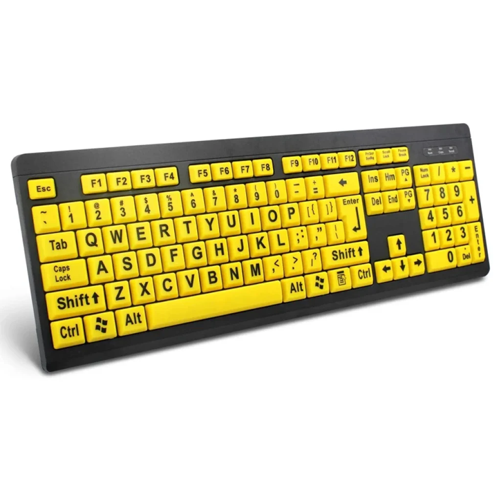 BOOGIIO Large Print Computer Keyboard - Gadgetswish