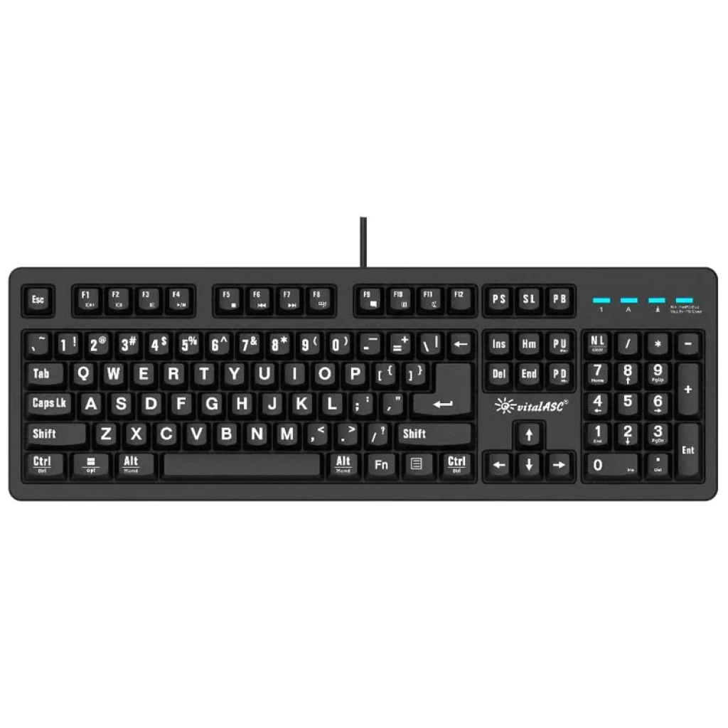 vitalASC Large Print Keyboard - Gadgetswish